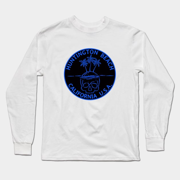 Huntington Beach California Surfing Surf Long Sleeve T-Shirt by DD2019